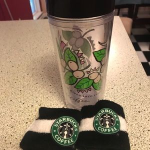 Starbucks 16 oz tumbler with wristbands
